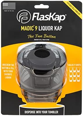 Flaskap Madic 9 | Substituição da tampa do copo de 30 onças | Dispensador de tiro | Tampa do copo à prova de