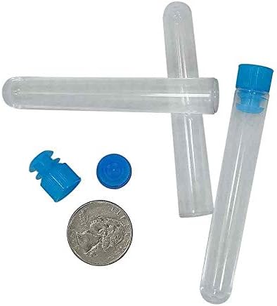 Tubo de teste de policorbonato de plástico com tampa -12 x 76 mm