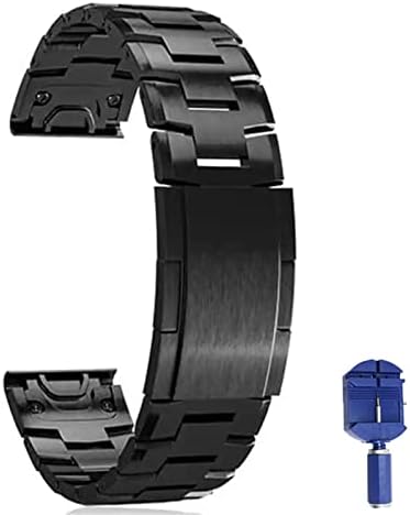 Bedcy Titanium liga Watchband Rickfit Wrist Wels for Garmin Fenix ​​7x 7 6 5 5x Plus/6 6x Pro 3 3HR/Forerunner 935 945 Relógio 22 26mm Strap 26mm