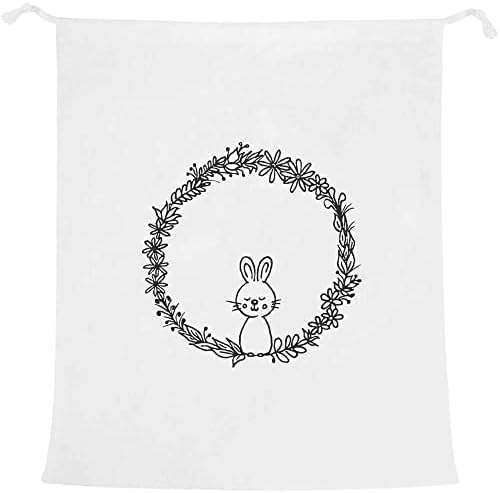 Azeeda 'Spring Wreath & Bunny' Lavanderia/Bolsa de Lavagem/Armazenamento