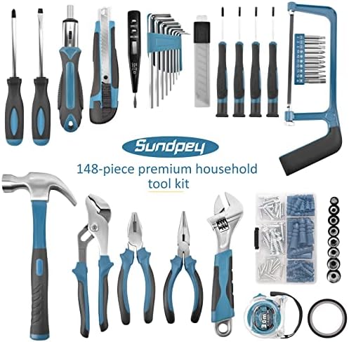 Kit de ferramentas domésticas de Sundpey 148/300 -PCS - Ferramenta de reparo automático de casa Conjunto