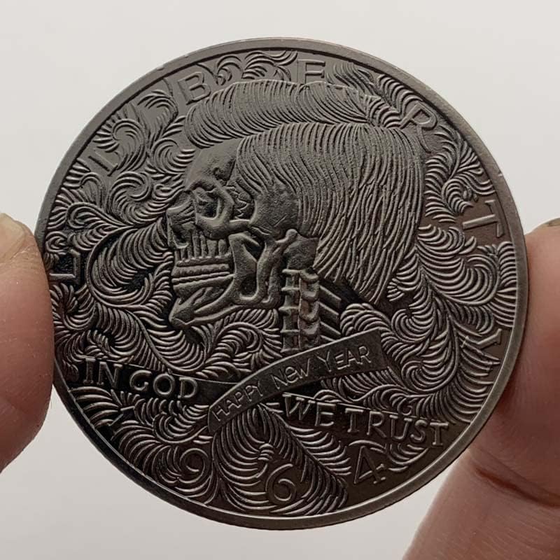 Pirata Níquel Medalha de prata antiga Play Ornament Countion Coin Coin Coin Coin Coin Comemoration