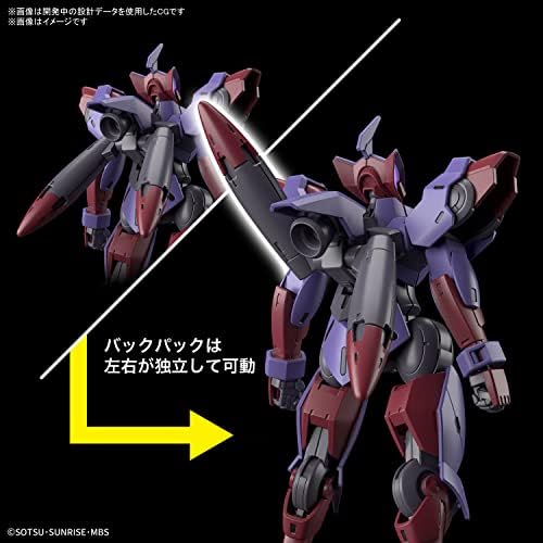 Bandai Spirits HG Mobile Suit Gundam, Mercury Witch Begil Pende, 1/144 Escala, modelo de plástico com código de cores