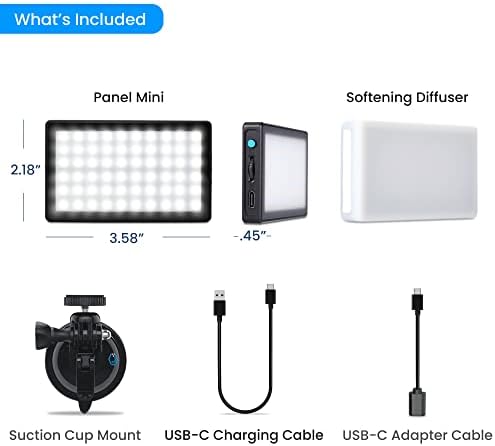 Kit de iluminação de videoconferência de Lume Cube | Transmissão ao vivo, videoconferência, trabalho remoto | Acessório de iluminação para laptop, brilho ajustável e temperatura de cor, suporte de computador incluído