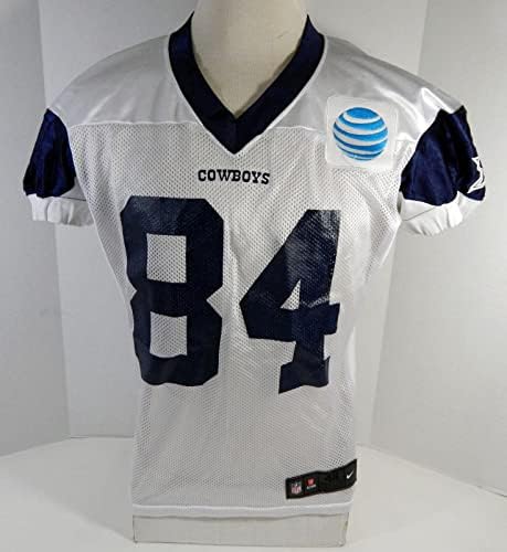 Dallas Cowboys James Hanna #84 Jogo emitiu White Practice Jersey DP18892 - Jerseys de jogo NFL não assinado usado