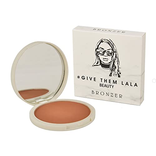 Dê -lhes Lala Beauty Bronzer Powder - Bronzer de manteiga de cor Havana Tan - Bronzer luxuoso fosco