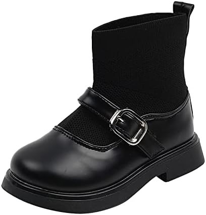 Sapatos de vestido de conforto clássicos da menina Kids Zipper Winter Boots? Lats Botas curtas 2-8 anos