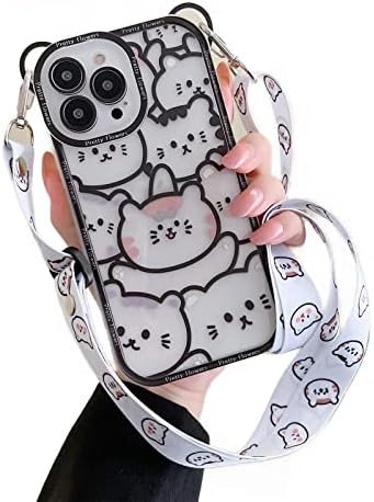 Slrioks lanche saco de gomosidade capa de urso compatível com iPhone 14 Pro Max Protection Lente Protection Caixa