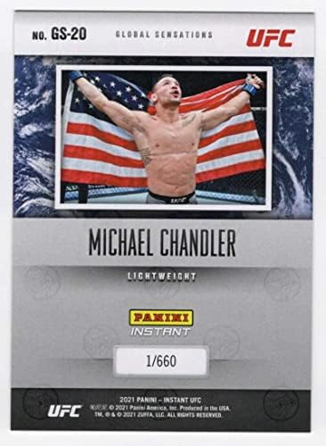 Michael Chandler 2021 Panini Instant UFC Global Sensations /660GS-20