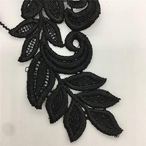 TJLSS Black Lace Collar decote Applique Bordado Costura em remendos Acessórios de tecido de costura