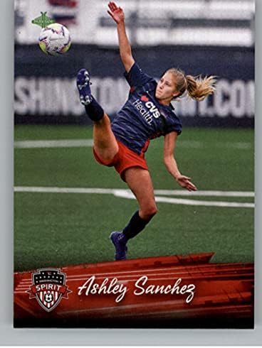 2021 Parkside NWSL Premier Edition #18 Ashley Sanchez Washington Spirit Official Nacional da Liga de Futebol Feminina Card em Condição Raiva