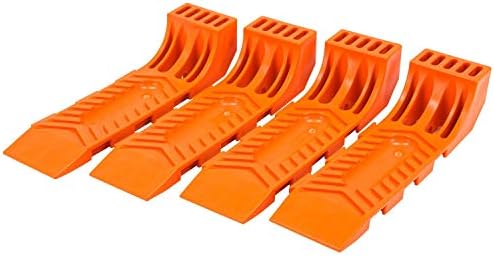 Mytee Products Orange entrelaçar os patins de pneus para reboque na segurança da transportadora de rollback de caminhão