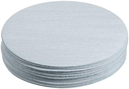 UXCELL 20 PCS de 5 polegadas Óxido de alumínio White Dry and Loop Landing Discs Landpaper 600 Grit