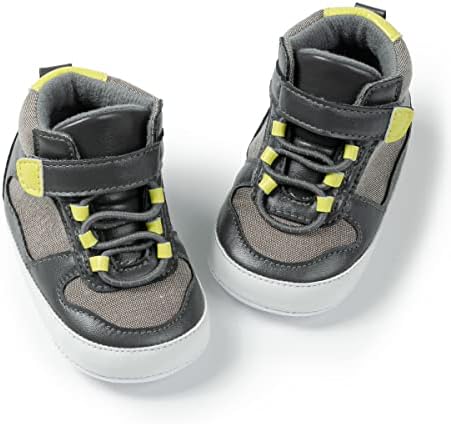 Babelvit bebê menino menina de sola mole de lona tênis Sparkle High Top Top Up Infant Unissex Shoes Sapatos de tornozelo