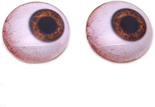 Olhar lateral, Brown Human Inspired Eyes 6mm a 60mm Technology Jóias fantásticas Fazendo peças de bonecas Art