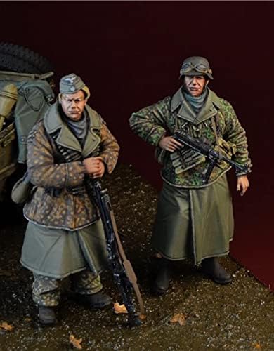 Goodmoel 1/35 Soldado Alemão da Segunda Guerra Mundial Figura Figura / Soldado Desmonte e não pintado kit em miniatura / HC-3015