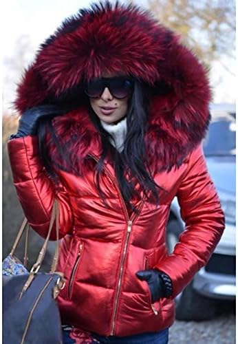 PrDeCexlu plus size elegante quebra -vento de manga comprida elegante para mulheres de inverno confortável