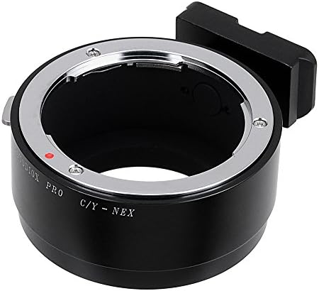 Adaptador de montagem de lentes Fotodiox Pro, lentes CONTAX/YASHICA Adaptador de câmera sem espelho-montante da Sony-para corpos de câmera da Sony Alpha E-Mount