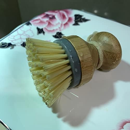 Escova de lavagem de cozinha mini escovas de limpeza de cozinha de bambu naturais