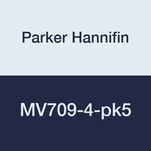 Parker Hannifin MV709-4-PK20 MINI Válvula de esfera da Micro Series, fio feminino de 1/4 fêmea x 1/4 , latão
