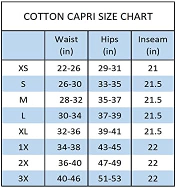 Leggings Depot Premium de algodão premium de algodão Capri Pants ncl27