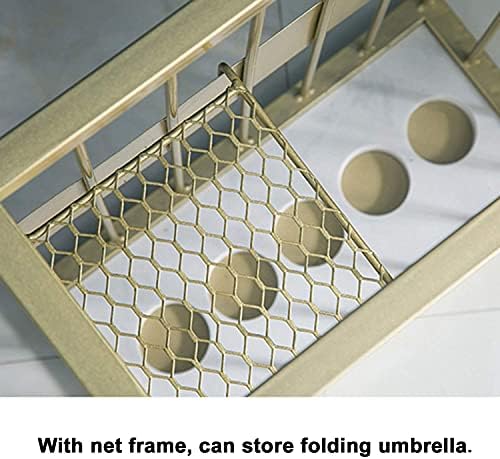 Stands de guarda -chuva lxdzxy, suporte de suporte de guarda -chuva quadrado com malha de metal pode ser usada