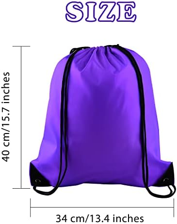 Kuuqa 40pcs Backpack Backpack Backpack Sacos Sacos de cordão de cordão a granel Bacos de cordas a granel sacos de armazenamento para viagens de ginástica esportiva