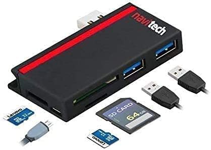 Navitech 2 em 1 laptop/tablet USB 3.0/2.0 Adaptador de hub/micro USB Entrada com SD/micro SD Reader compatível com HP Envy 15-EP0011na 15.6 Laptop