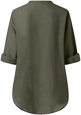 2023 curto 1/2 manga V pescoço de chiffon zip up casual solt fit relaxado fit blusa lisão camiseta para mulheres camisa m9