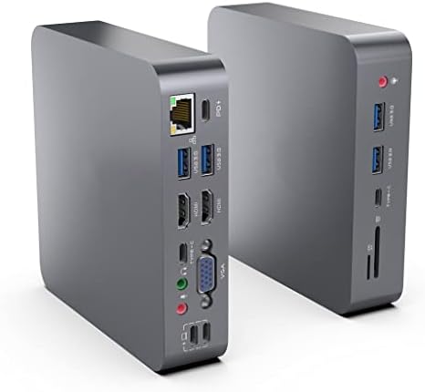 N/A USB C Hub para Notebook Tipo C Hub 4K 60Hz HDMI VGA RJ45 ADAPTOR USB HUB 3.0