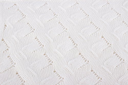 UNissex Luxury Cashmere Baby Blain - 'White' - Made Made in Scotland by Love Cashmere - RRP $ 300