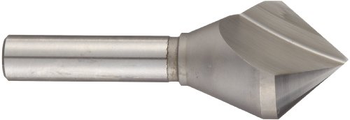 Magafor 424 Série Cobalt Steel Aceling Catrocrendo de extremidade, acabamento não revestido, flauta única, 82 graus, haste redonda, 0,315 Shank Diod., 0,590 dia do corpo.