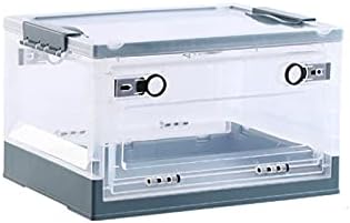 Caixas de armazenamento dobráveis ​​transparentes, caixa de armazenamento dobrável de plástico empilhável