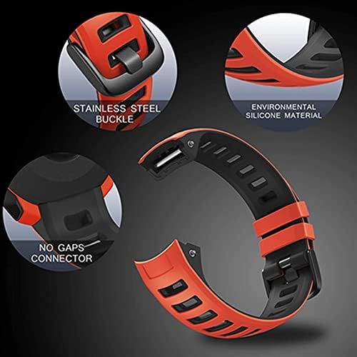 Ilazi Silicone Watch Band Strap for Garmin Instinct Watch Substituição pulseira de pulseira para instinto maré/esports/solar/pulseira tática