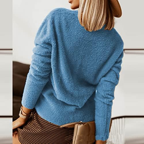 Tupomod Sweater de grandes dimensões colete para mulheres, blusas de manga longa para mulheres