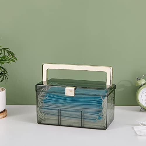 Fabrok Plástico Caixa de armazenamento de primeiros socorros, caixa de remédios transparentes