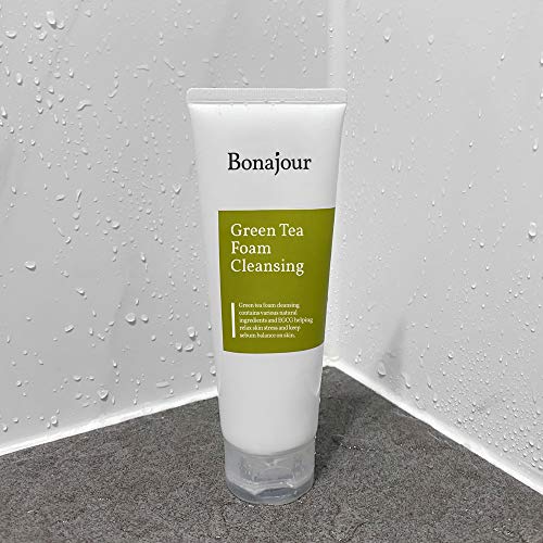 Bonajour] Cleanser de espuma de poros de chá verde - a melhor lavagem facial para acne e pele oleosa 5.1fl.oz