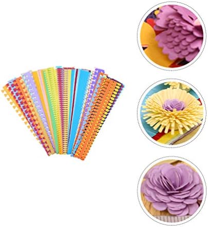 Kits de ornamentos nkii 60pcs colorido de arte de flor colorida cor de cores mistas flores de papel quilling de papel handmil
