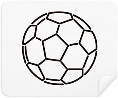 Limpador de tela de pano de limpeza de futebol preto branco de futebol