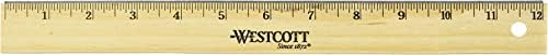 Westcott 10381 régua de madeira, 12 polegadas