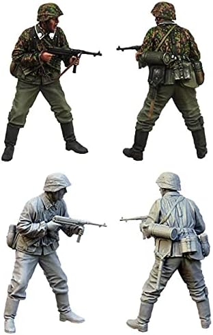 SPLINDG 1/35 Resina Soldado Modelo Tema Militar da Segunda Guerra Mundial Segunda Guerra Mundial Soldado Uncamado e Dencolor Kit em miniatura // K0370