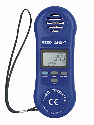 Reed Instruments LM-81HT Thermo-higrômetro, 32-122 ° F, 10-95% RH, azul
