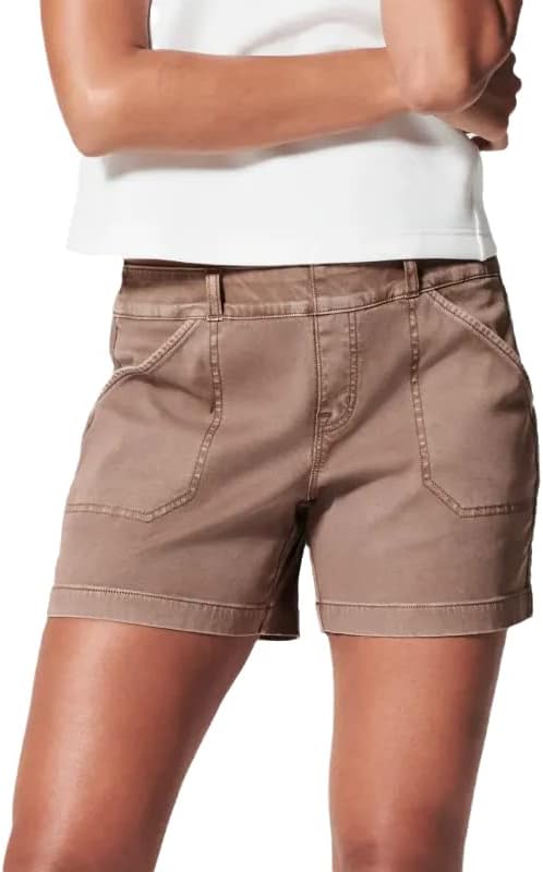 Shorts atléticos para mulheres Stretch swill moda calças curtas versáteis com bolso de tamanho