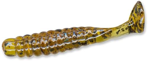 Revlon Slider Crappie/Panfish Grub Lure, 1-1/2 polegadas, abóbora