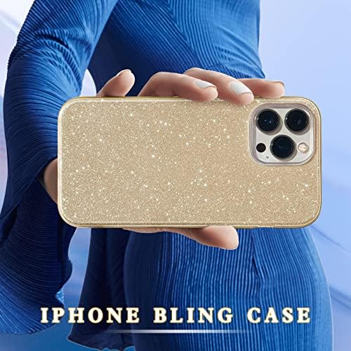 MateProx Compatível com o iPhone 13 Pro Case Bling Sparkle Cute Girls Women Cover protetor para iPhone 13 Pro 6.1