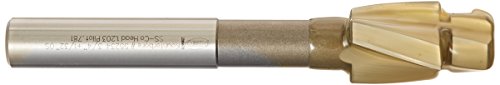 Keo 55234 Precisão de aço cobalto 3 flautas contrapoleiro de parafuso de tampa, piloto integral, acabamento não revestido, 1.203 diâmetro, tamanho de 3/4
