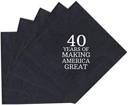 Presentes de aniversário de 40 anos 40 anos Making America Great 50 Pack 5x5 guardana