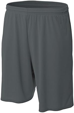 Shorts de bolso atlético adulto de 9 um com conforto de wicking para treinadores, árbitros, casual e roupas
