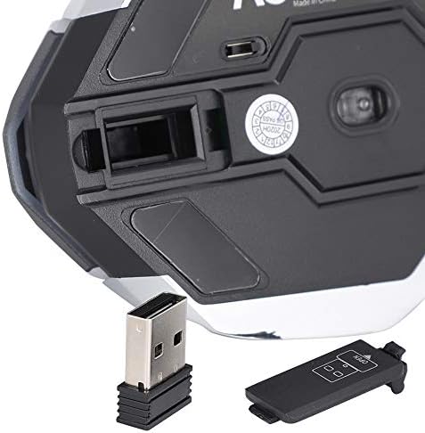 Mouse sem fio, ajustável 3 nível 1600dpi Bluetooth ergonomic óptico Gaming e esport ratos com 7 RGB Luz