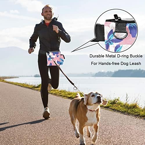 Bolsa de cinto de correio de flor pastel branca de branco roxo, suporte de telefone ajustável da cintura da cintura para caminhar, exercícios, caminhadas curtas para homens